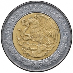 Аверс монеты Мексика, 5 песо, 2009, Николас Браво