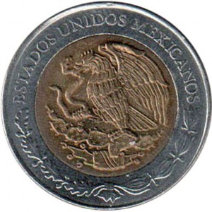 Аверс монеты Мексика, 5 песо, 2009, Отилио Монтаньо