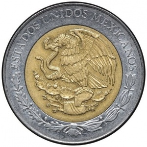 Аверс монеты Мексика, 5 песо, 2010, Эмилиано Сапата