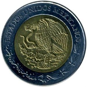 Аверс монеты Мексика, 5 песо, 2010, Солдадера