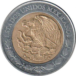 Аверс монеты Мексика, 5 песо, 2010, Хосефа Ортис де Домингес