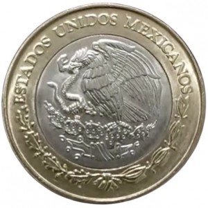 Аверс монеты Мексика, 10 песо, 2000-2001, Миллениум