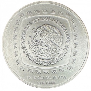 Аверс монеты Мексика, 2 песо, 1996-1998, Ольмеки - Фигура Лас-Лимас