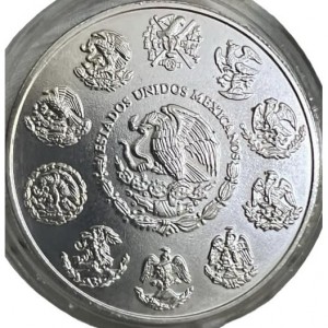 Аверс монеты Мексика, 5 песо, 2001, Вымирающие виды - Южноамериканская гарпия