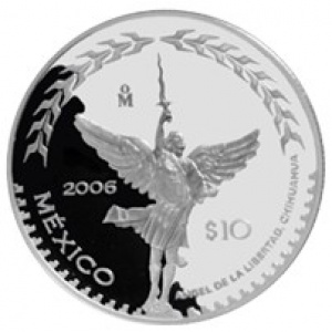 Реверс монеты Мексика, 10 песо, 2006, Чиуауа