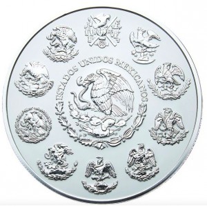 Аверс монеты Мексика, 1 кило, 2002-2023, Серебряная инвестиционная монета "Свобода"