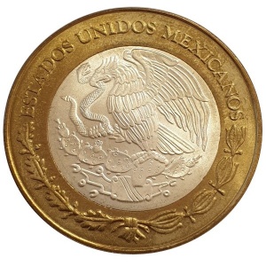 Аверс монеты Мексика, 100 песо, 2004, Табаско