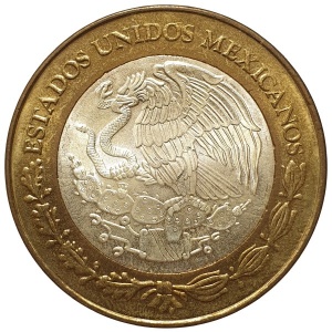 Аверс монеты Мексика, 100 песо, 2004, Sinaloa