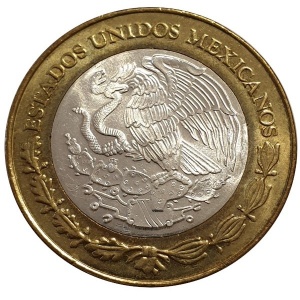 Аверс монеты Мексика, 100 песо, 2004, Пуэбла