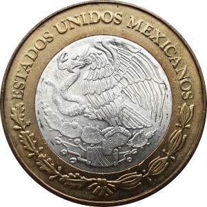 Аверс монеты Мексика, 100 песо, 2004, Сан-Луис-Потоси