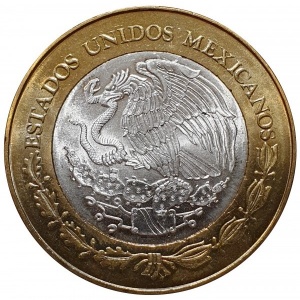 Аверс монеты Мексика, 100 песо, 2004, Мичоакан