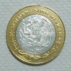 Аверс монеты Мексика, 100 песо, 2005, Кампече