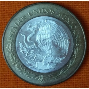 Аверс монеты Мексика, 100 песо, 2005, 100 лет монетной реформе