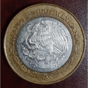 Аверс монеты Мексика, 100 песо, 2007, Сакатекас