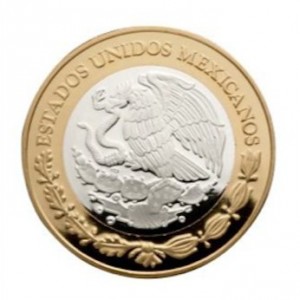 Аверс монеты Мексика, 100 песо, 2011, Peso de Caballito, 1 песо 1914