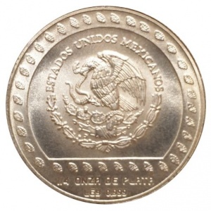 Аверс монеты Мексика, 25 песо, 1992, Воины-орлы