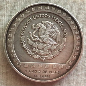 Аверс монеты Мексика, 10.000 песо, 1992, Ацтеки - Камень Тизока /Piedra de Tizoc/