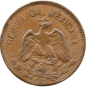 Аверс монеты Мексика (революционная), 3 сентаво, 1915