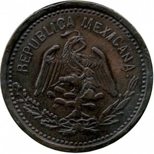 Аверс монеты Мексика (революционная), 5 сентаво, 1915