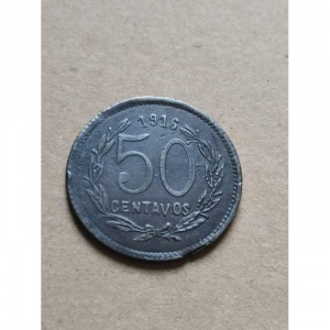 Реверс монеты Мексика (революционная), 50 сентаво, 1916