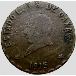 Аверс монеты Мексика (революционная), 5 сентаво, 1915