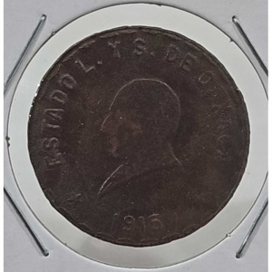 Аверс монеты Мексика (революционная), 10 сентаво, 1915