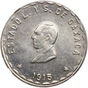 Аверс монеты Мексика (революционная), 5 песо, 1915