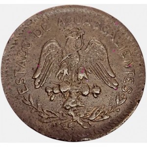 Аверс монеты Мексика (революционная), 20 сентаво, 1915