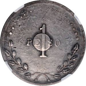 Реверс монеты Мексика (революционная), 1 песо, 1913