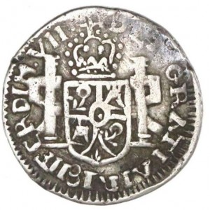 Аверс монеты Мексика (революционная), 1 реал, 1810-1811