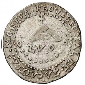 Реверс монеты Мексика (революционная), 2 реала, 1810-1811