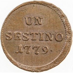 Реверс монеты Милан, 1 сестино, 1777-1779