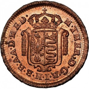 Аверс монеты Милан, ½ сольдо, 1776-1779