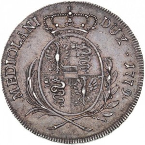 Реверс монеты Милан, ½ лиры, 1779