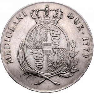 Реверс монеты Милан, 1 скудо, 1778-1780