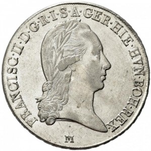 Аверс монеты Милан, 1 кроненталер, 1792-1799