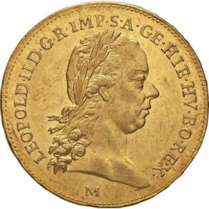 Аверс монеты Милан, ½ соврано, 1790-1792