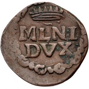Реверс монеты Милан, 1 кваттрино, 1725