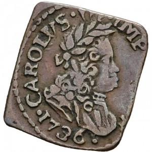 Аверс монеты Милан, 1 кваттрино, 1725-1736