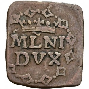 Реверс монеты Милан, 1 кваттрино, 1725-1736
