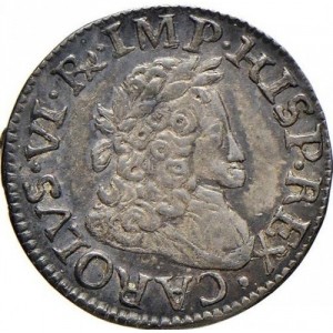 Аверс монеты Милан, 10 сольдо, 1711-1719