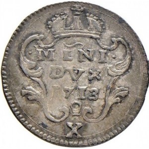 Реверс монеты Милан, 10 сольдо, 1711-1719
