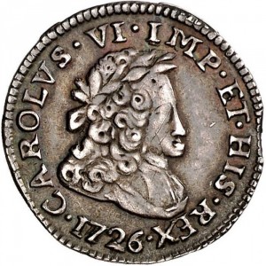 Аверс монеты Милан, 10 сольдо, 1723-1727