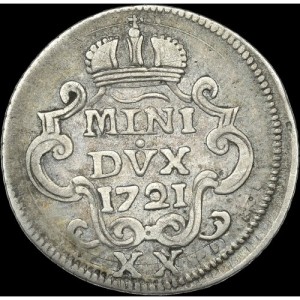 Реверс монеты Милан, 20 сольдо, 1721-1722