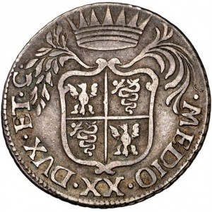 Реверс монеты Милан, 20 сольдо, 1723-1726