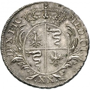 Реверс монеты Милан, 20 сольдо, 1771-1774