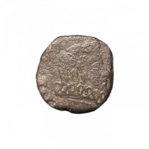 Аверс монеты Милан, 1 кваттрино, 1621, 4-х составной герб на реверсе