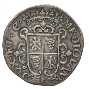 Реверс монеты Милан, 1 дукатон, 1622-1631