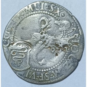 Аверс монеты Милан, 1 гроссо, 1480, Шлем с драконом на аверсе