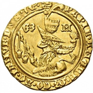 Реверс монеты Милан, 2 дуката, 1468